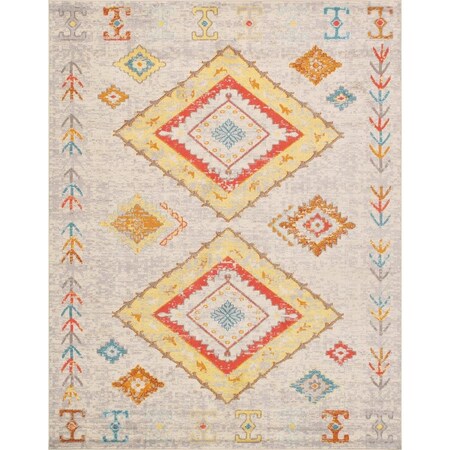Pasargad Home 2 x 3 ft Aldora Design Power Loom Area Rug Beige PD477K 2x3